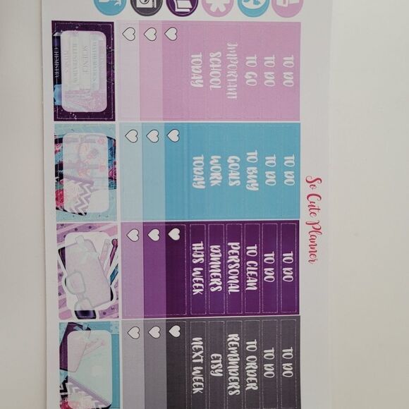 Planner Stickers So Cute Planner Weekly Back To School Stickers New #0371 - Picture 9 of 12